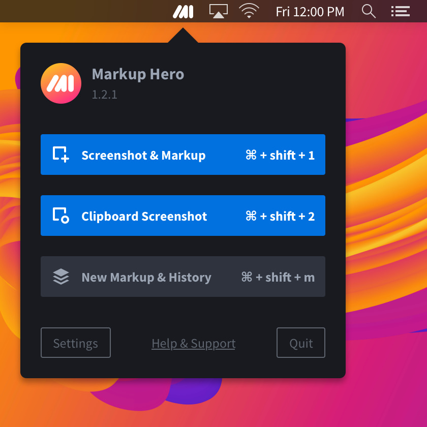 Markup Hero Screenshot Tool - Mac Desktop App