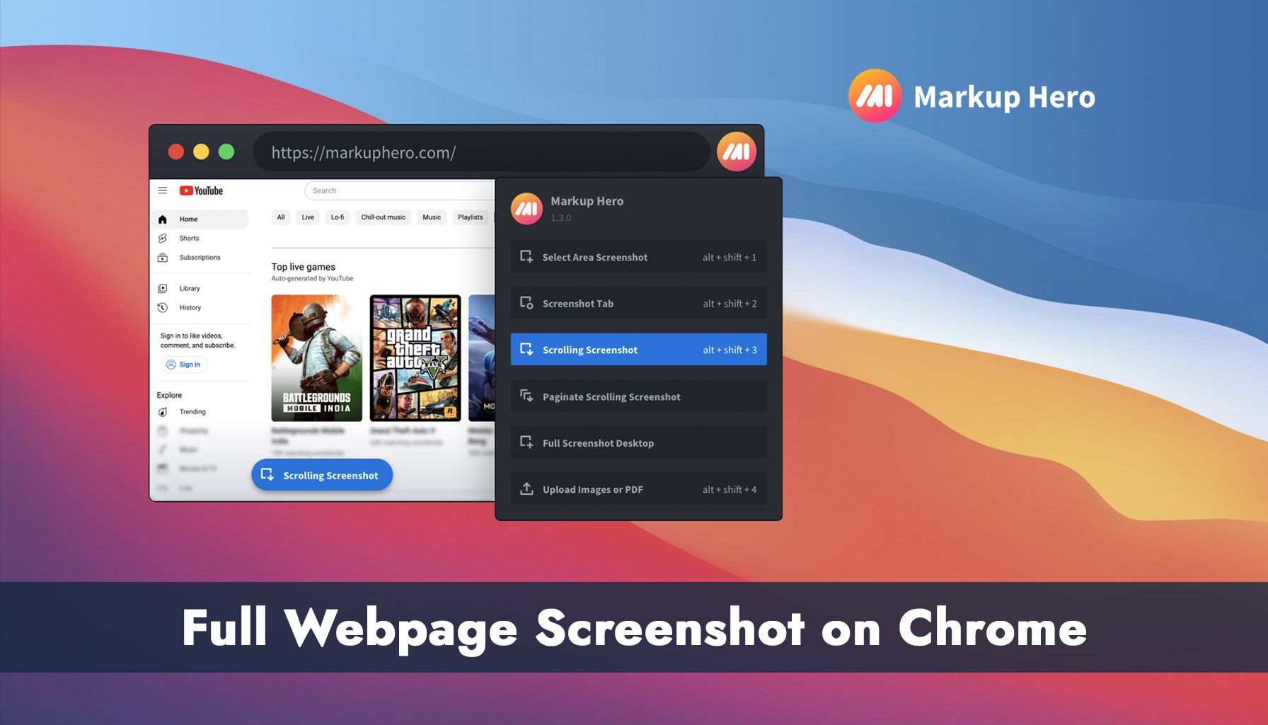 Capture Full Webpage Screenshots on Chrome with Markup Hero