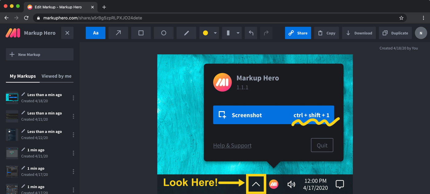 Markup Hero - Free Screenshot & Annotation Tool